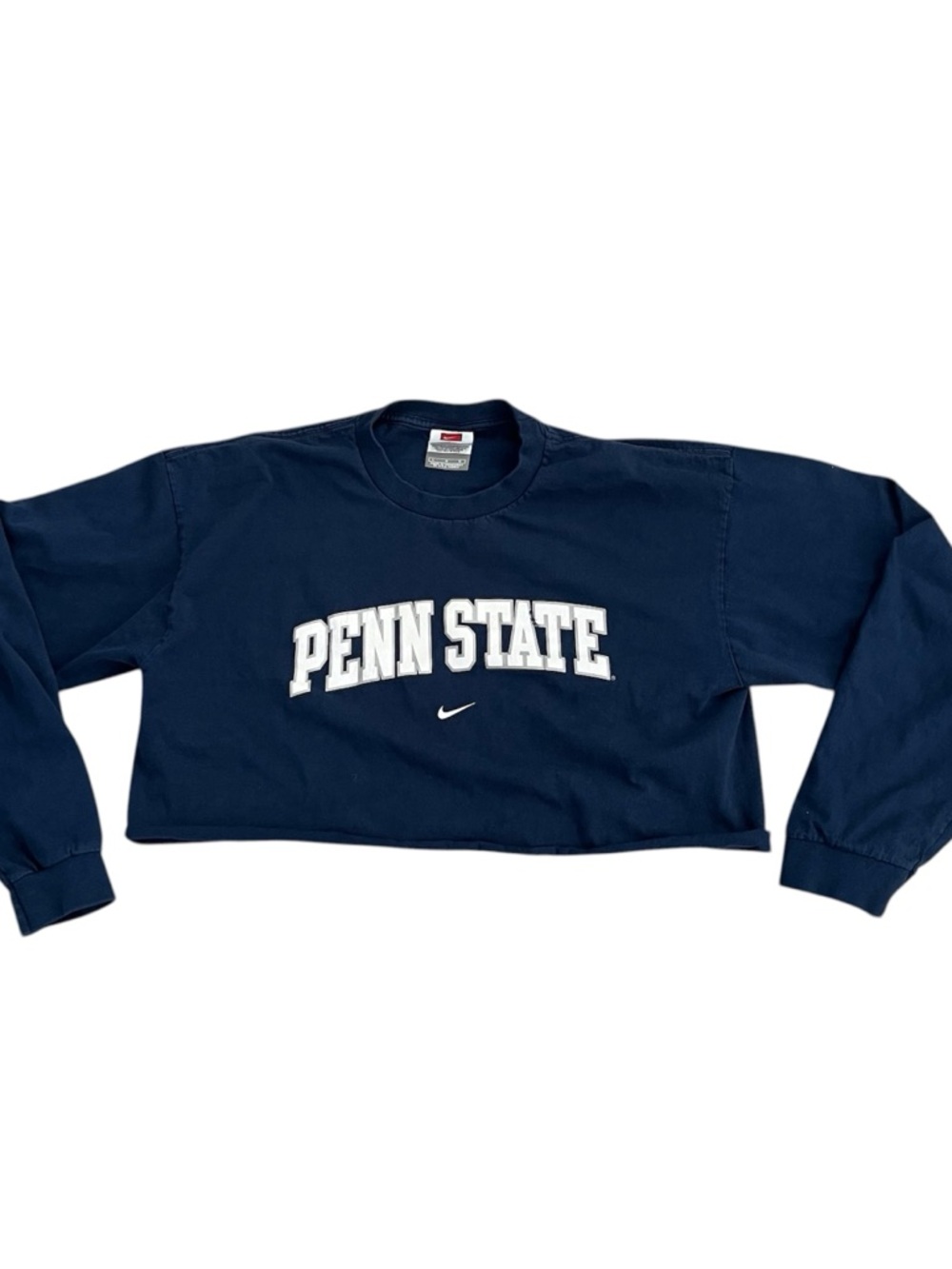Vintage Nike Penn State University Cropped Long Sleeve Shirt